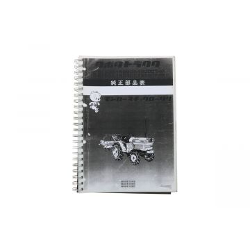 Parts catalogue Kubota B1500, B1502 (Japanese)