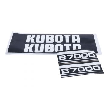 Kubota Bonnet decal sticker set B7000