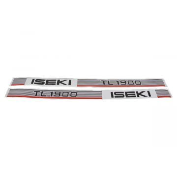 Iseki Bonnet decal sticker set TL1900