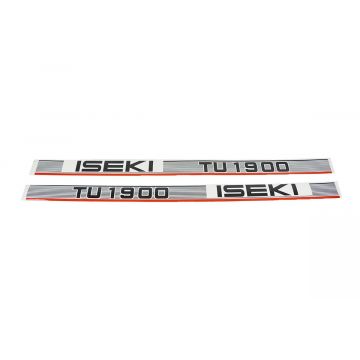 Iseki Bonnet decal sticker set TU1900