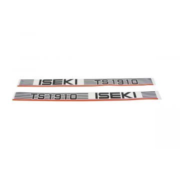 Bonnet decal sticker set Iseki TS1910