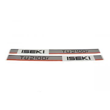 Iseki Bonnet decal sticker set TU2100