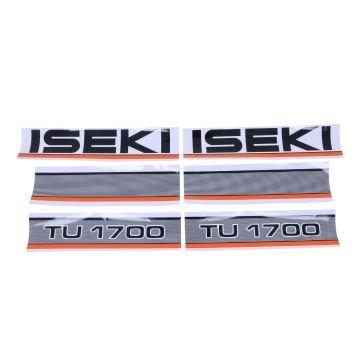 Bonnet decal sticker set Iseki TU1700