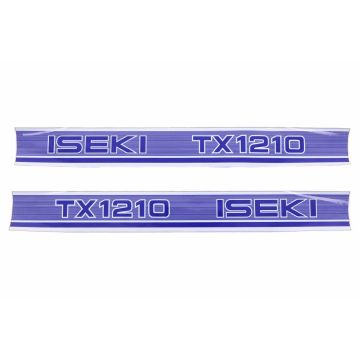 Iseki Bonnet decal sticker set TX1210