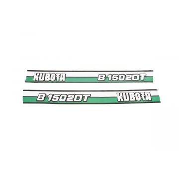 Bonnet decal sticker set Kubota B1502