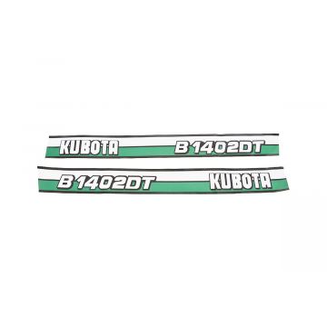 Bonnet decal sticker set Kubota B1402