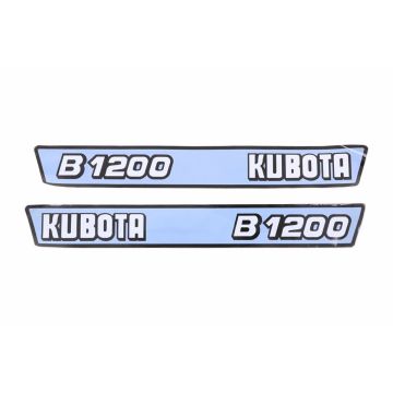 Bonnet decal sticker set Kubota B1200