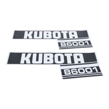 Kubota Bonnet decal sticker set B6001