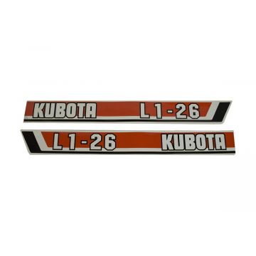 Bonnet decal sticker set L1-26