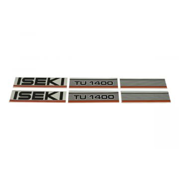 Bonnet decal sticker set Iseki TU1400