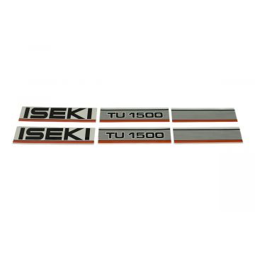 Bonnet decal sticker set Iseki TU1500