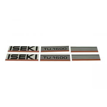 Bonnet decal sticker set Iseki TU1600