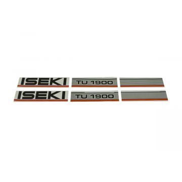 Bonnet decal sticker set Iseki TU1900