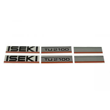 Bonnet decal sticker set Iseki TU2100