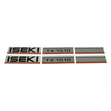 Bonnet decal sticker set Iseki TX1510