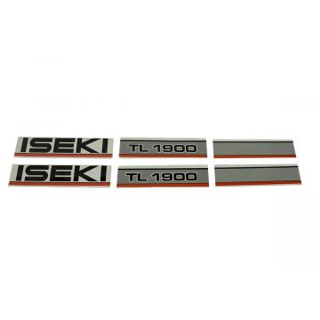 Bonnet decal sticker set Iseki TL1900