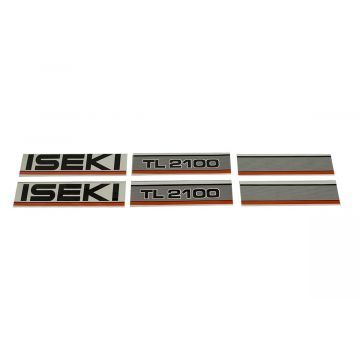 Bonnet decal sticker set Iseki TL2100