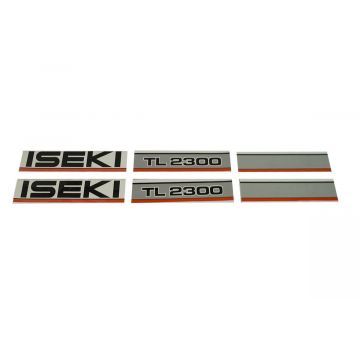 Bonnet decal sticker set Iseki TL2300