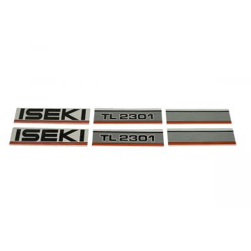 Bonnet decal sticker set Iseki TL2301