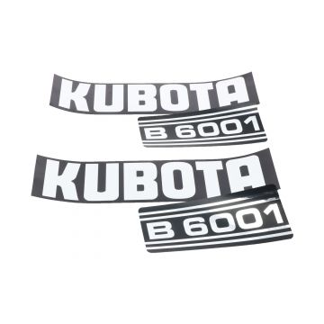 Bonnet decal sticker set Kubota B6001