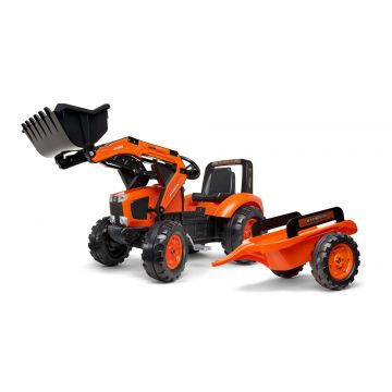 Kubota M135 Pedal Tractor with trailer and Front loader 3 to 7 years