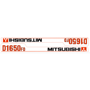 Bonnet decal sticker set Mitsubishi D1650