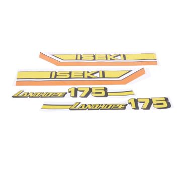 Bonnet decal sticker set Iseki Landhope TU175