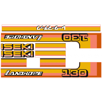 Bonnet decal sticker set Iseki Landhope TU130