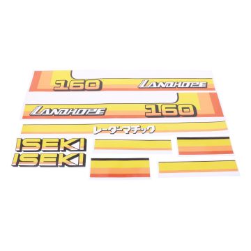 Bonnet decal sticker set Iseki Landhope TU160