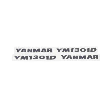 Bonnet decal sticker set Yanmar YM1301