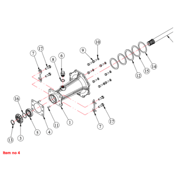 Gasket 4WD Horizontal Captain, Startrac, Antonio Carraro, Etc.,