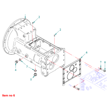 Gasket Gearbox and rear axle gasket Captain 273, Startrac 273, 