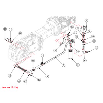 Gasket Suction filter Hydraulics Captain, Startrac, Antonio Carraro, Etc.,