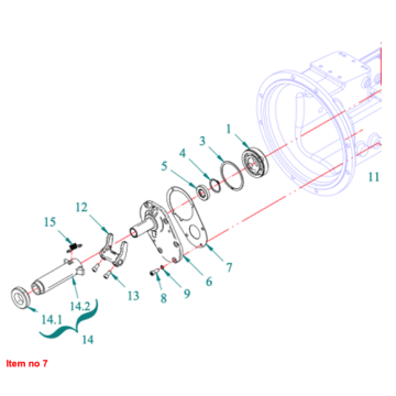 Gasket clutch housing Captain 273, Startrac 273,