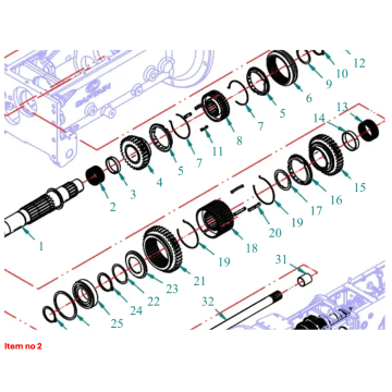 Needle bearing 42x47x27mm Captain 200DI, 250DI, 260, 273, 280, 280DX,
