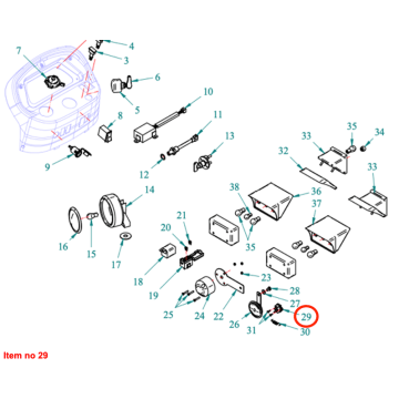 Brake light switch Captain 273, Startrac 273,