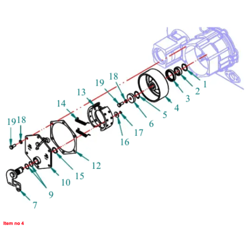 Brake drum Captain 200DI, 250DI, 260, 273, 280, 280DX, (old version)