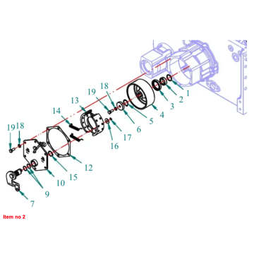 Bush brake drum Captain 200DI, 250DI, 260, 273, 280, 280DX, (old version)