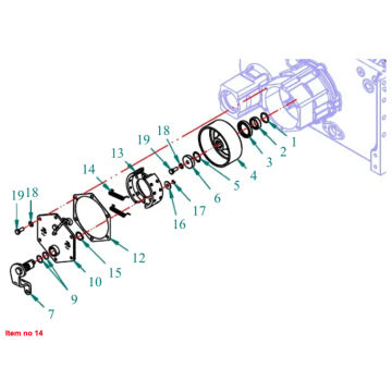 Spring brake shoe Captain 200DI, 250DI, 260, 273, 280, 280DX, (old version)