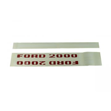 Bonnet decal sticker set Ford 2000
