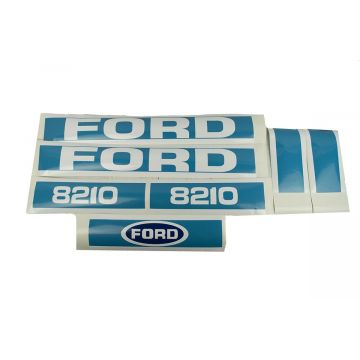 Bonnet decal sticker set Ford 8210