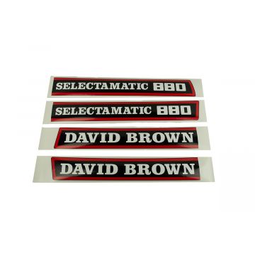 Bonnet decal sticker David Brown 880 Selectamatic
