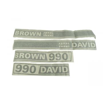 Bonnet decal sticker set David Brown 990