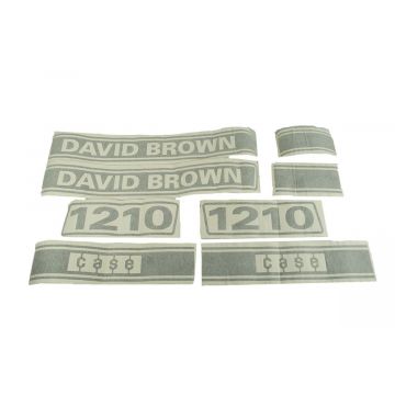 Bonnet decal sticker set David Brown, Case 1210