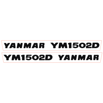 Bonnet decal sticker set Yanmar YM1502