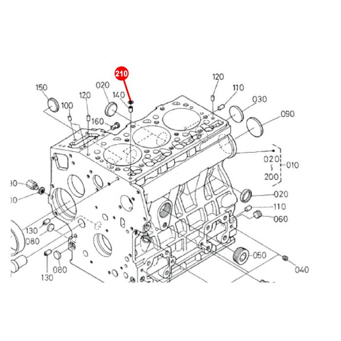 O-ring head gasket Kubota engines TP13717 Worldwide shipping TracPartz